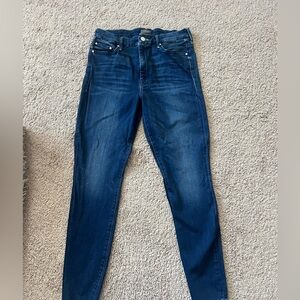 Mother frayed hem jeans. Size 30